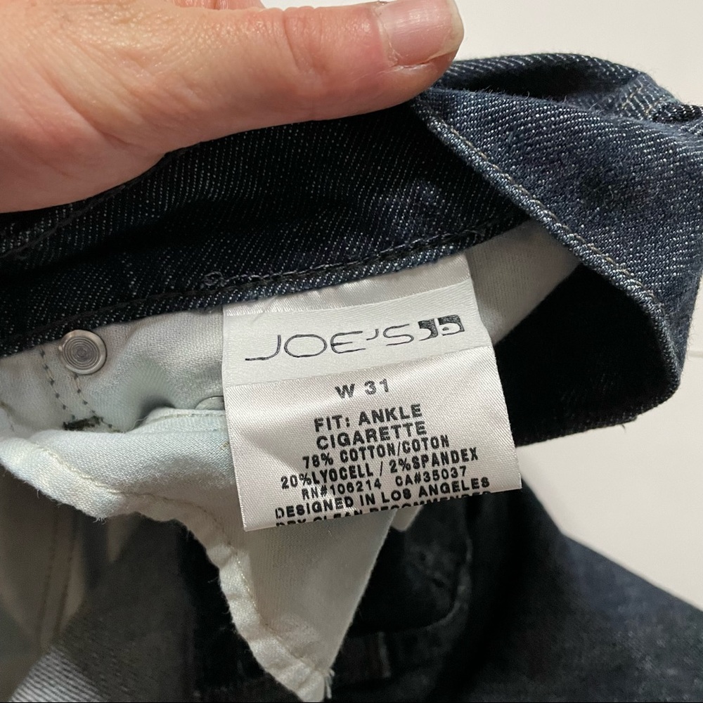 Joe’s Jeans Womens Cigarette Leg Ankle Crop Casual Designer Preppy Jeans Size 31 - Picture 4 of 8